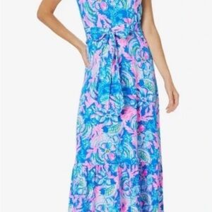 Lilly Pulitzer Madsen Midi Dress xxl